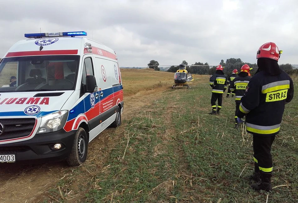 Tragedia na polu: zginął 50-letni rolnik przygnieciony przez ciągnik