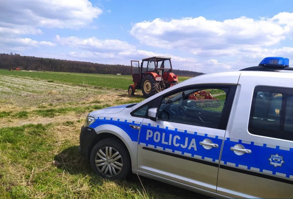 Pińczów: ukradł ciągnik i pojechał uprawiać pole