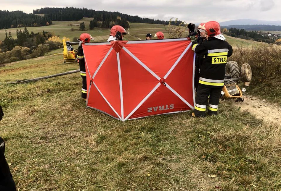 TRAGEDIA w Orawce: 69-letni rolnik zginął pod ciągnikiem