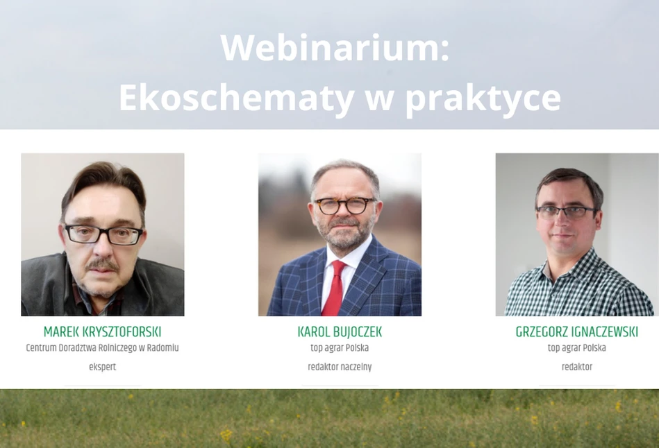 Ekoschematy w praktyce - zapraszamy na webinarium!