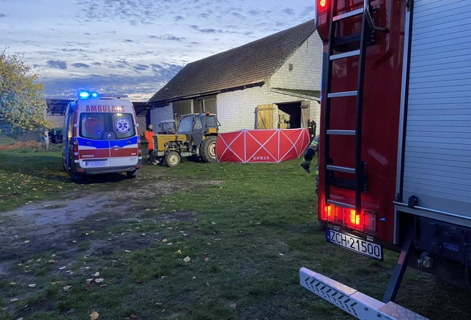 Makabryczna śmierć. 61-latek zmiażdżony przez ciągnik rolniczy