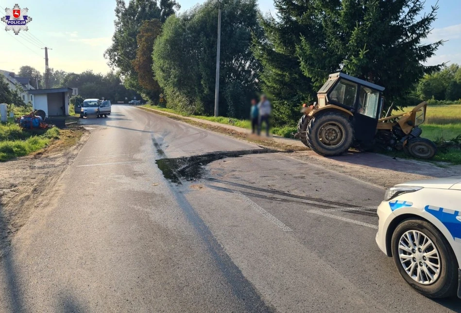 Koszmarny wypadek pod Kutnem. Ciągnik ZMASAKROWAŁ małego Smarta