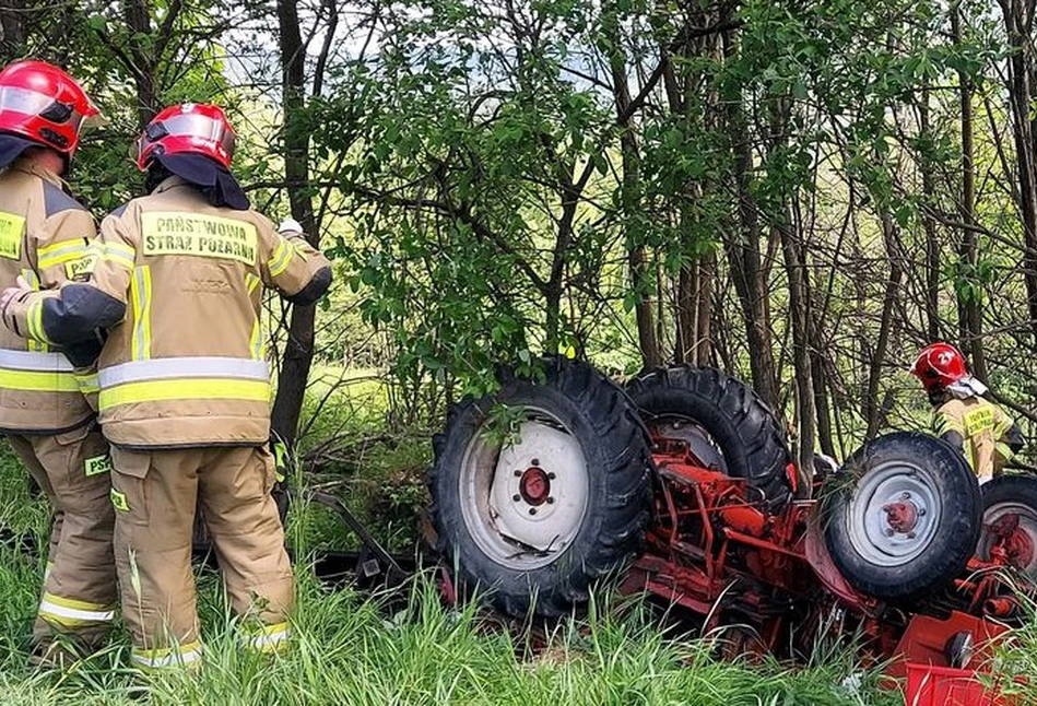 72-latek zginął przygnieciony przez ciągnik rolniczy