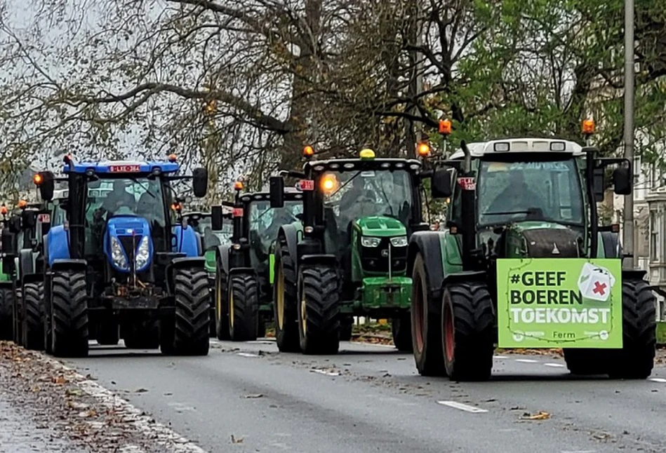 Protest rolników w Belgii. Tysiące ciągników sparaliżowało kraj