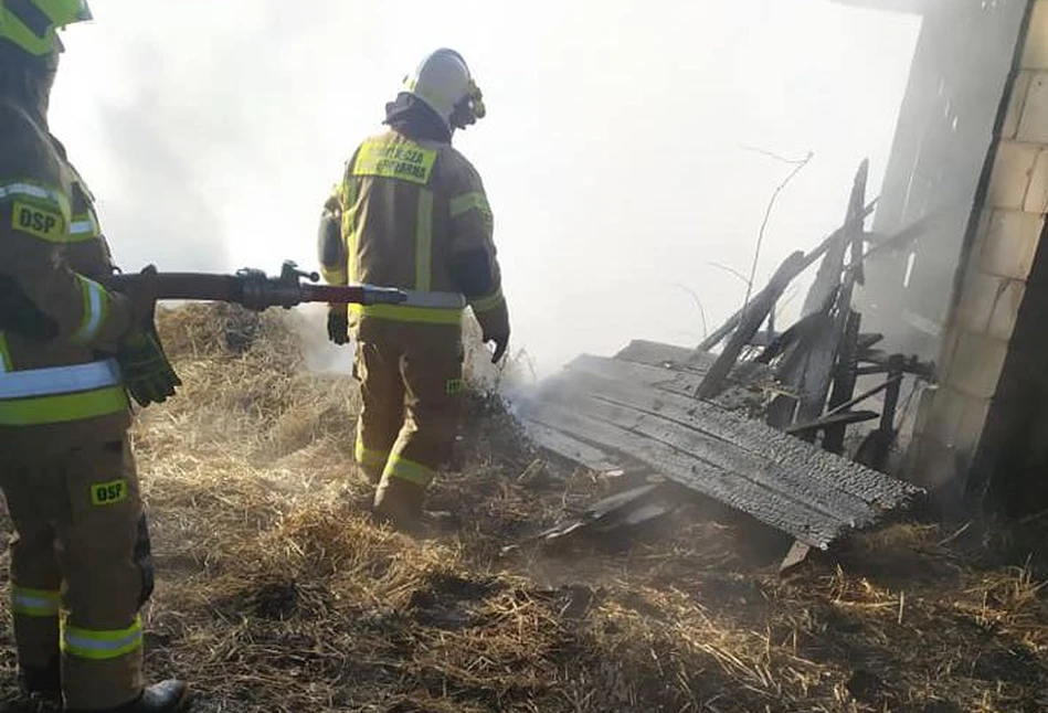 Tragedia pod Ciechanowem. W pożarze stodoły ZGINĄŁ 70-latek