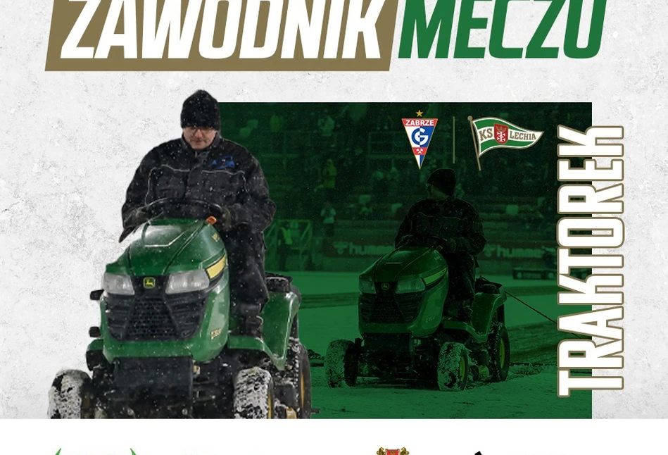 W meczu Ekstraklasy najlepszym zawodnikiem został... traktor