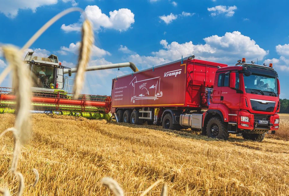 Szybki transport zboża do gospodarstwa i skupu