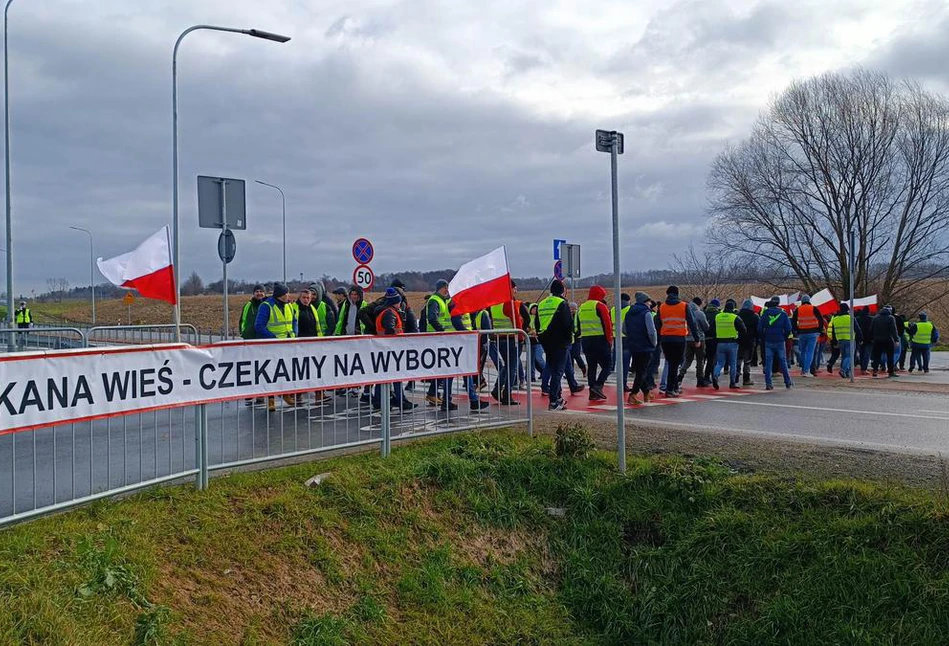 Protest rolników i blokada granicy z Ukrainą: Weto Ludowe - Chłopski Bunt [RELACJA]