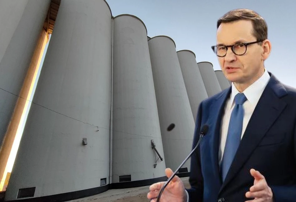 Premier Morawiecki o zbożu: połowa magazynów Elewarru już jest pusta