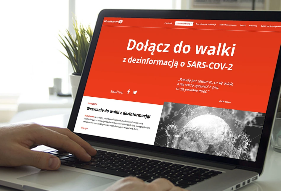 #FakeHunter – walcz z dezinformacją o koronawirusie