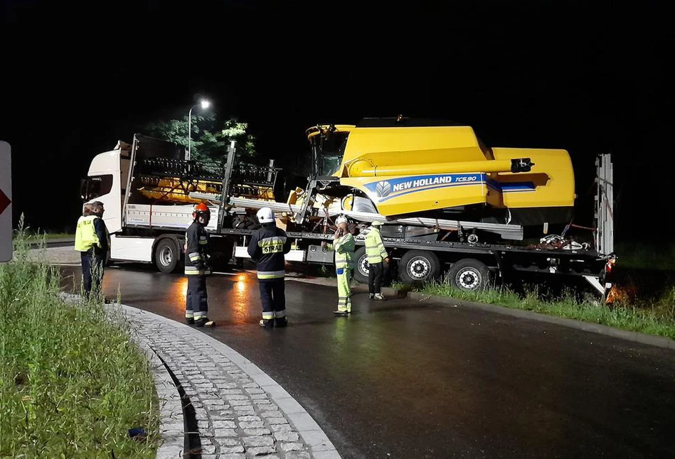 Ten sam kierowca lawety zniszczył dwa kombajny w ciągu kilku dni