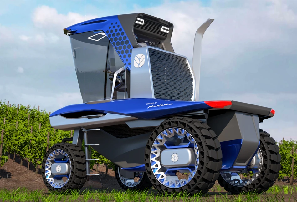 Futurystyczny ciągnik od New Hollanda - Straddle Tractor Concept