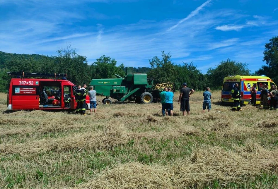 Makabryczny wypadek na Śląsku. Kombajn wciągnął rolnika