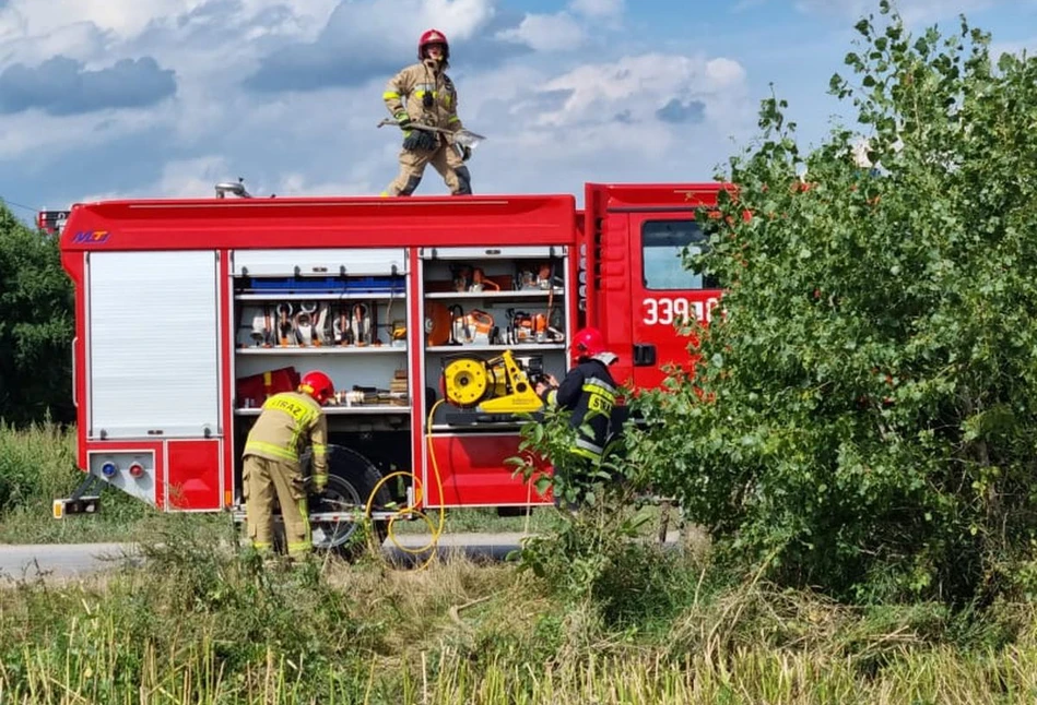 Wypadek podczas żniw. Kombajn uszkodził gazociąg